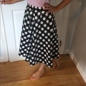 Talbots Petite plaid skirt